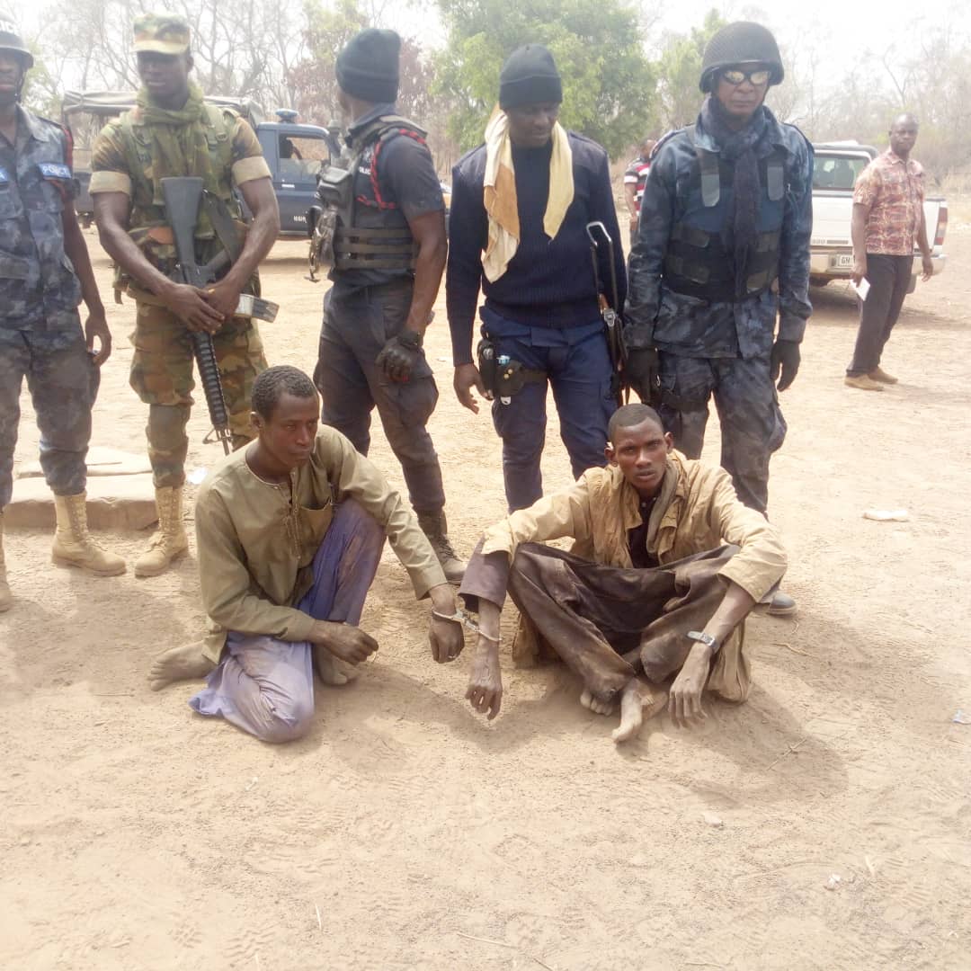 Two Suspected Fulani kidnappers arrested at Digma.