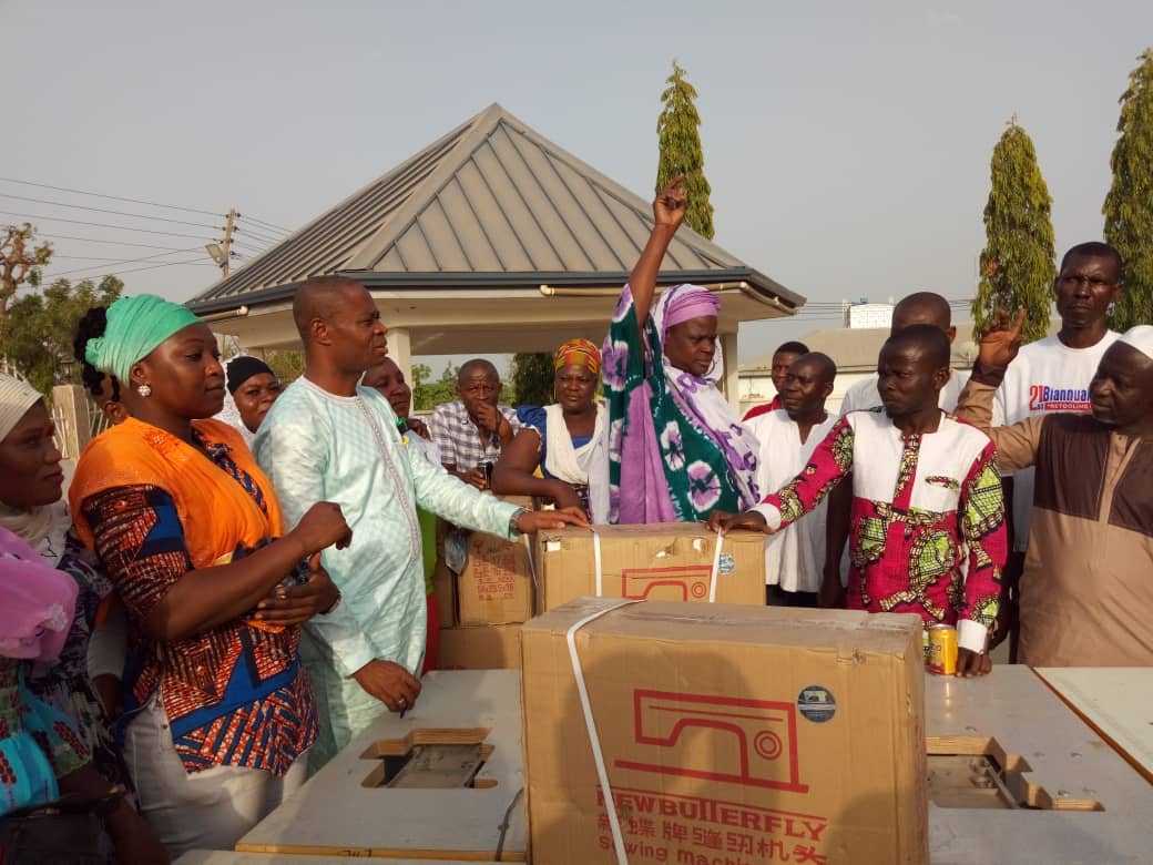 MP for Bole-Bamboi donates Sewing Machines to Dressmakers.