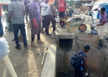 Offei Camp undertakes clean-up exercise in Sawla town.