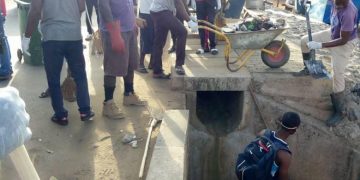 Offei Camp undertakes clean-up exercise in Sawla town.