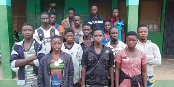 Fifteen foreign nationals arrested for entering Ghana illegally.