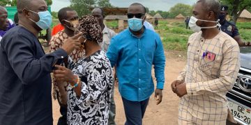 Albert Kassim Diwura visits voter’s registration centers in Damongo constituency.