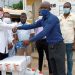 Sawla- NGO donates PPEs to maternity home clinic.