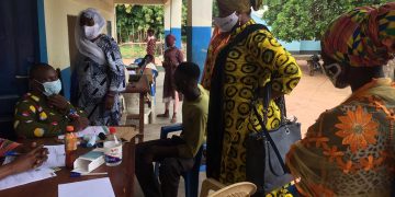Savannah Regional Women’s Organizer Monitors Voter’s Registration Exercise in Bole-Bamboi Constituency.