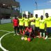 Former President John Dramani Mahama sons train with Bole players.