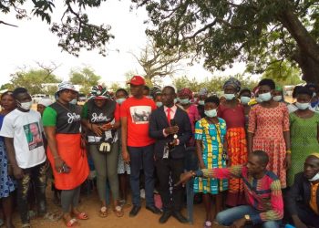 Hon. Yusif Sulemana trains over 100 women in soap production.
