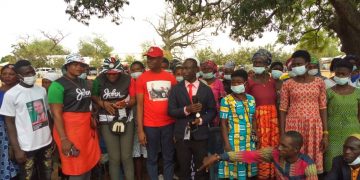 Hon. Yusif Sulemana trains over 100 women in soap production.
