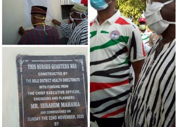 Hon. Yusif Sulemana facilitates the construction of nurse’s quarter’s for Chache community.