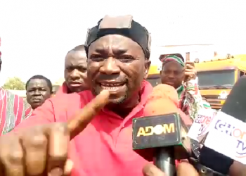 NDC demonstrations: Scores of supporters mass up to protest election 2020 declaration in Buipe.