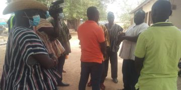 New Board of Management takes over office of the Bole Customary Lands Secretariat.