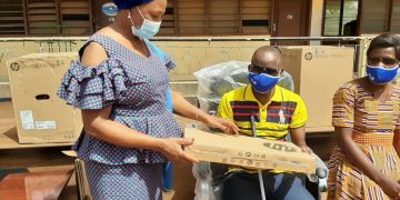 Bole District Assembly supports District office of the Ghana Federation of the disable resource center.