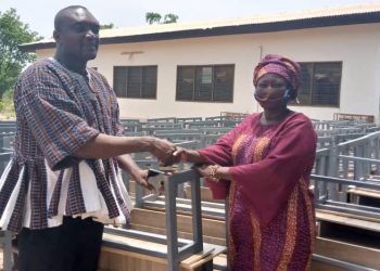 Sawla- Tuna-Kalba District Assembly presents 200 dual desks to Education Directorate.