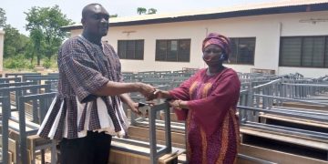 Sawla- Tuna-Kalba District Assembly presents 200 dual desks to Education Directorate.