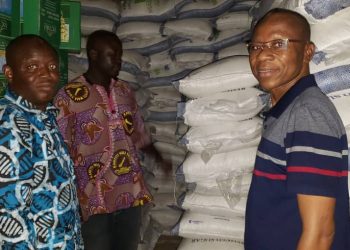 Ramadan: Hon.Andrew Dari Chiwitey gives Muslim community 150 bags of sugar.