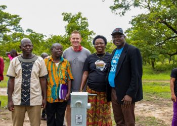 Zion Community Church donates borehole to Kpirinji community.
