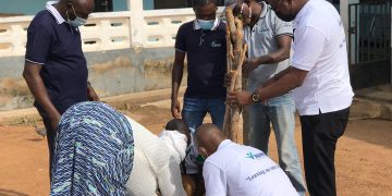 Bole District Manager of NHIA supports Green Ghana Initiative to restore lost forests.