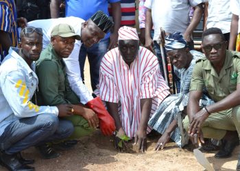 Chief of Sawla together with Hon .Lawal Tamimu participated in Green Ghana Project.