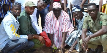 Chief of Sawla together with Hon .Lawal Tamimu participated in Green Ghana Project.