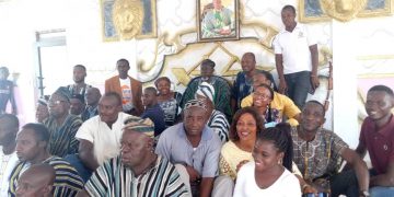 Apostle Dr Moses Sansah Konjon pays courtesy call on Paramount Chief for Bole Traditional Area.