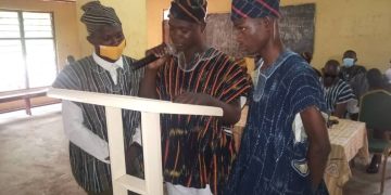 Bosec branch of Gonjaland Students Association inducts new executives into office.