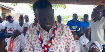 Sawla- NPP youth group bare teeth over DCE position.