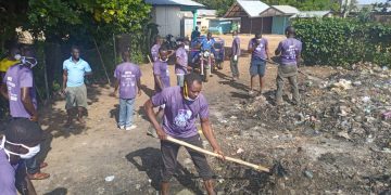 Sindaa Electoral Area Assembly Member Organises Clean- up Exercise.
