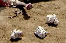 Man Stones Mother To Death.