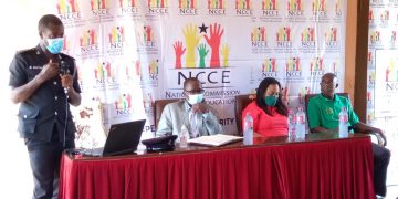 Bole District: NCCE takes campaign on violent extremism to Inter-Party Dialogue Committee.