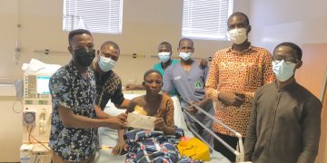 NGO donates cash to kidney patient at Tamale Teaching Hospital.