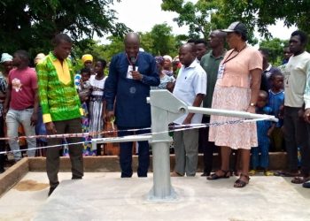 Zion Community Church International commissions borehole at Gbeneyiri.