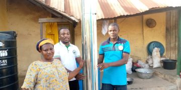 Bole District Community Foundation supports fire victim.