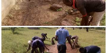 Lassia -Tuolu Birifor Youth Association ( BYA) embarks on a clean- up exercise.