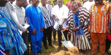 Vice President Dr. Mahamudu Bawumia Cuts Sod For US$200 Million Debre Inland Port.