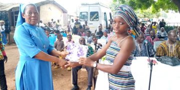 Bole D/A Girls Model JHS holds maiden Speech and Prize-giving Day.