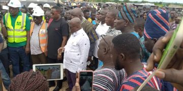 President Akufo-Addo inspects Bunjai-Yapei- Fufulso road in the Savannah Region.