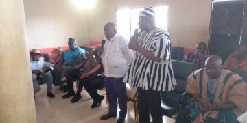 President Akufo-Addo paid a courtesy call on Wasipewura.