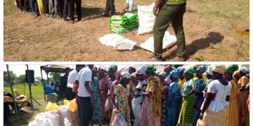 Apostle Dr Moses Sansah Konjon donates food items to vulnerable in society.