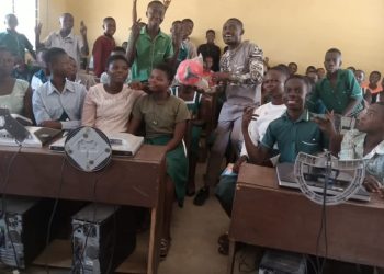 Ernest Botah empowers Sawla St. Augustine’s students.