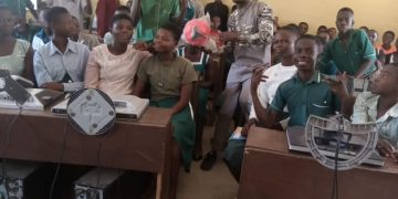 Ernest Botah empowers Sawla St. Augustine’s students.