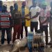 Mr Yahaya Mahama Amantana supports host of Bole District Juvenile Volleyball Gala.