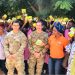 US Army medical outreach distributes free sanitary pads to girls in Bole Senior High School.