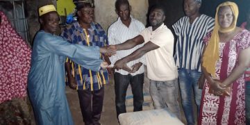 Mandari NDC receives support towards the construction of a party office.