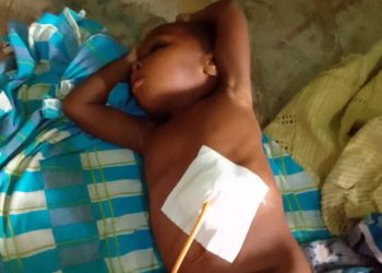 Little Abdul-Mutari cries for help.