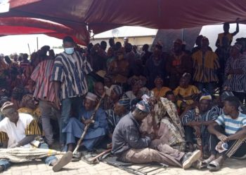 Seventh day “Adua” of the late king of Gonjaland preformed.