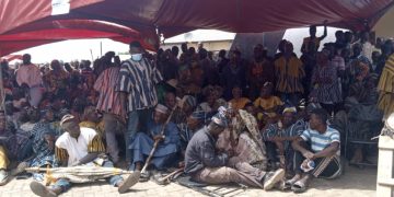 Seventh day “Adua” of the late king of Gonjaland preformed.