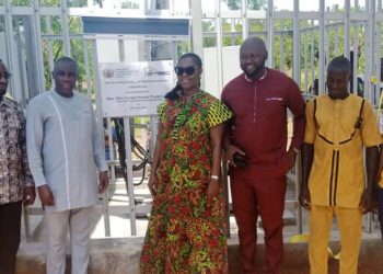 Communication Minister commissions telephone mast at Mognori.