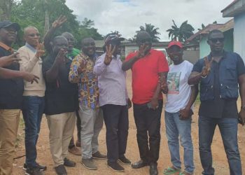 Hon. Andrew Dari Chiwitey campaigns for Gyakye Quayson ahead of Assin North by- election.