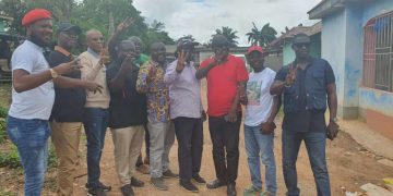 Hon. Andrew Dari Chiwitey campaigns for Gyakye Quayson ahead of Assin North by- election.