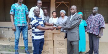 Bole- Bamboi MP donates mathematical sets to BECE candidates.