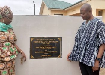 UK and Ireland branch of Gonjaland Association donate mechanised borehole to Bole Technical Institute.